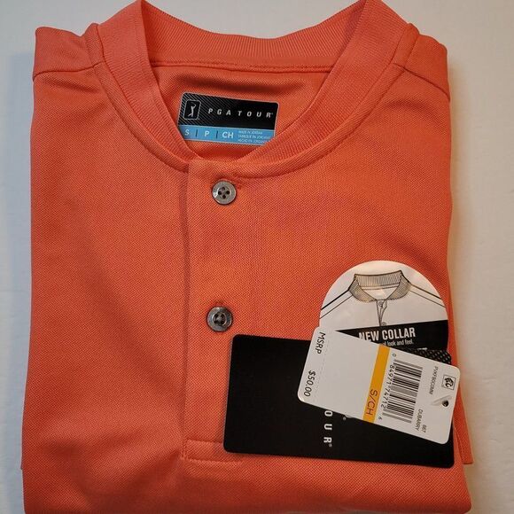 PGA TOUR Men's Edge Collar Polo Shirt - Picture 2 of 3